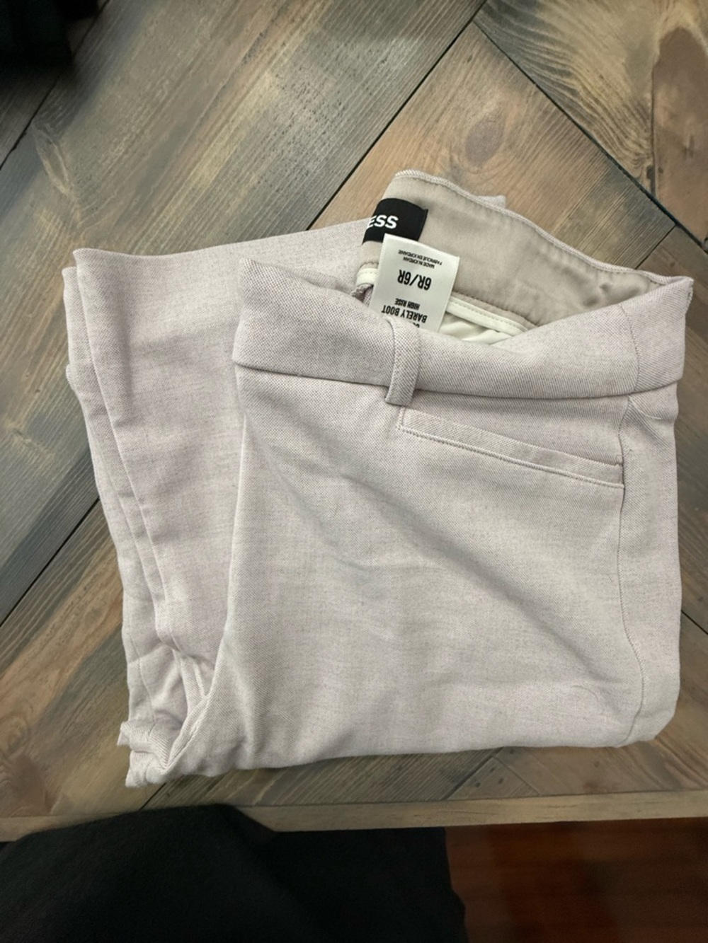 Express Columnist Barely Boot Light Lavender Dress Pants